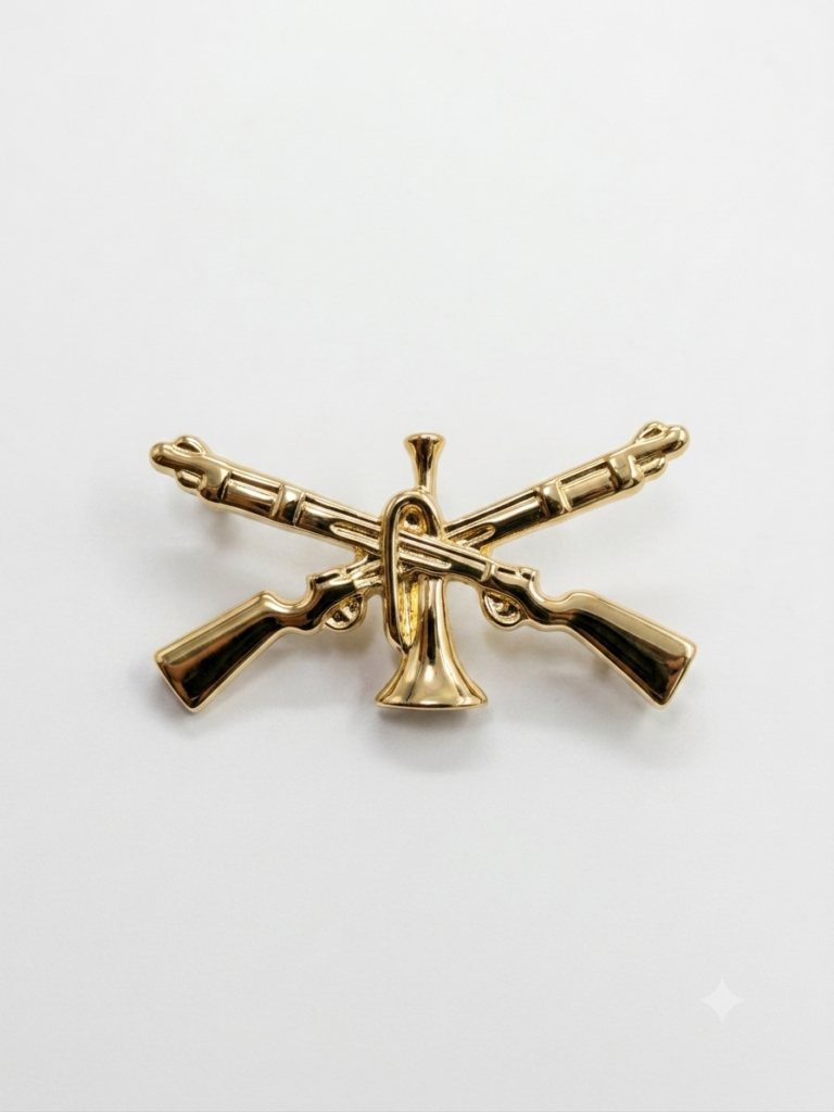 Insignia para cuello de infanteria